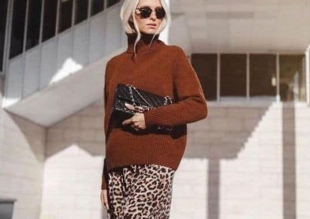 Absolème jupe longue imprimé léopard