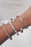Absolème bracelet plaqué or perles eau douce 