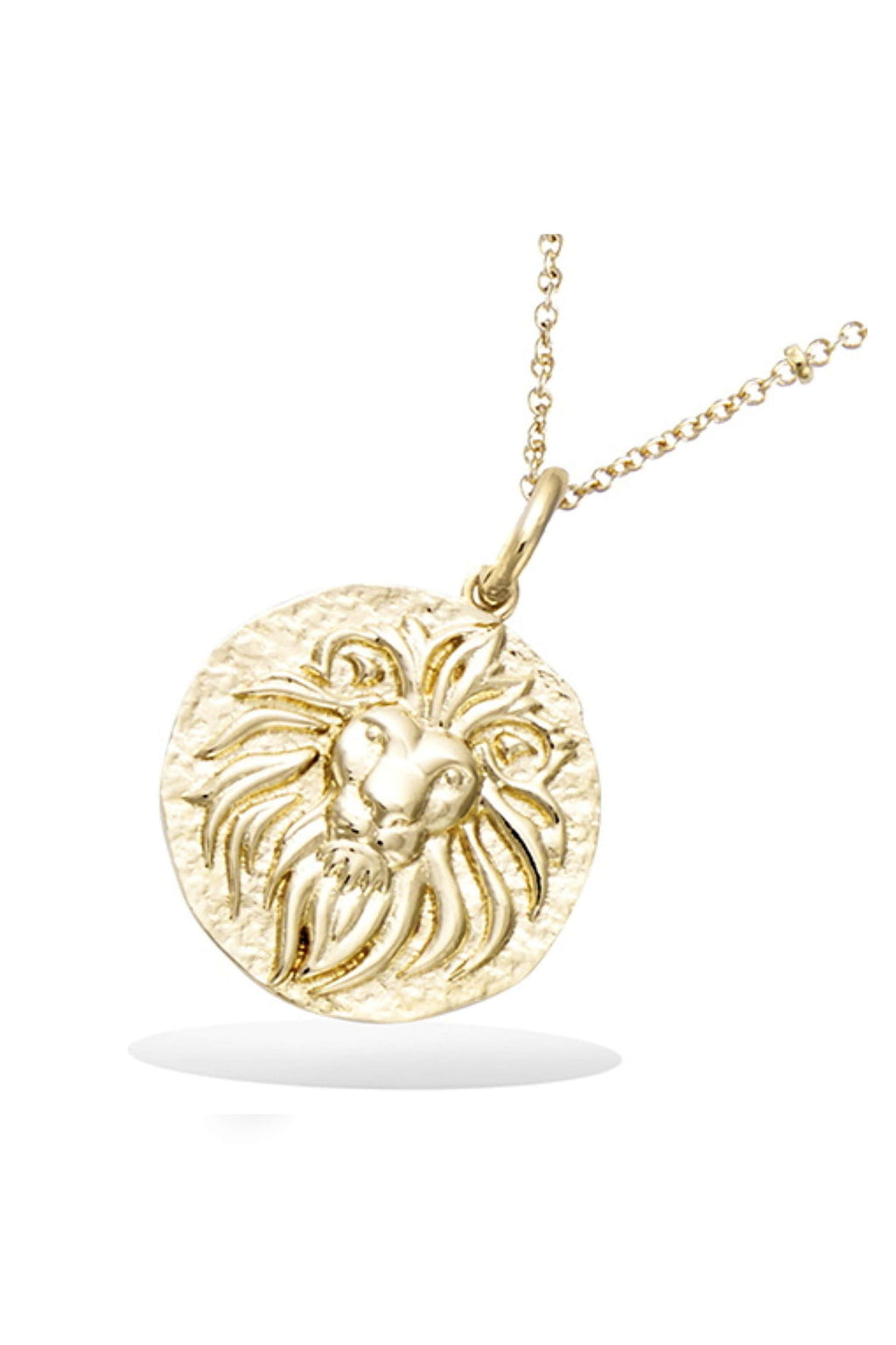 Absolème collier plaqué or médaille Lion