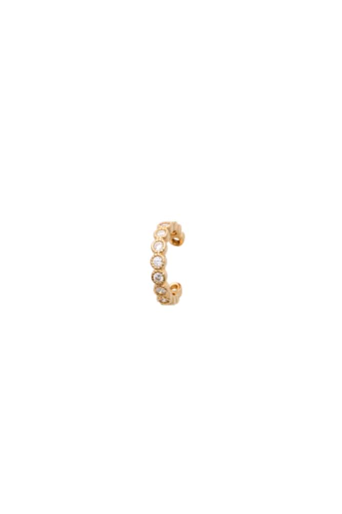 Bijoux Absolème bague d'oreilles en plaqué or et zirconium