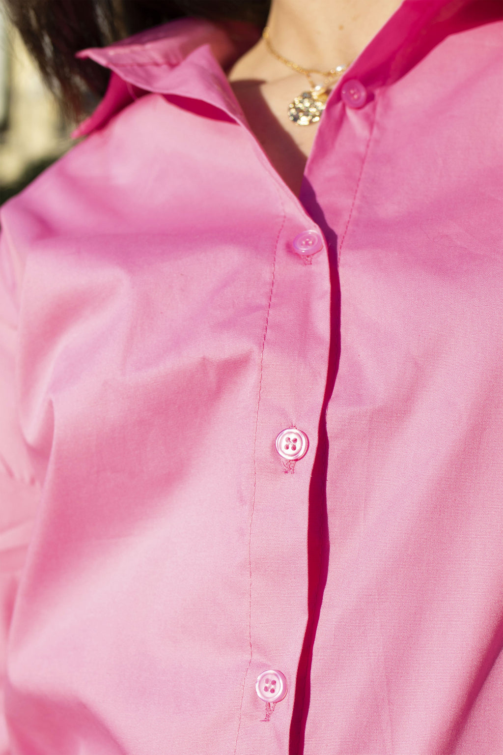 Absolème chemise en coton rose