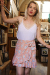 Absolème boutique mode jupe courte été rose 