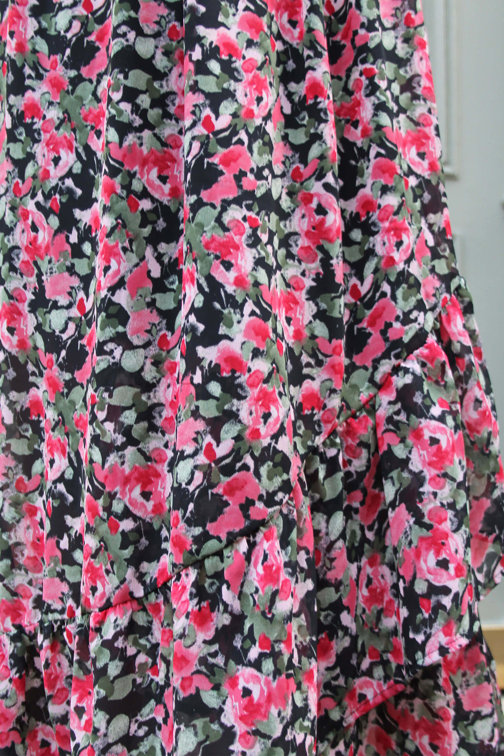 Absolème jupe longue taille haute imprimé fleurs