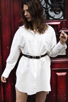 Absolème robe chemise blanche en coton