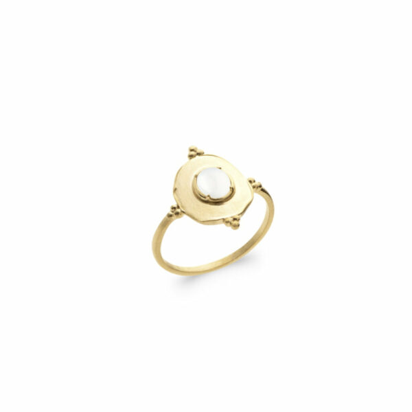Absolème bague style vintage en plaqué or