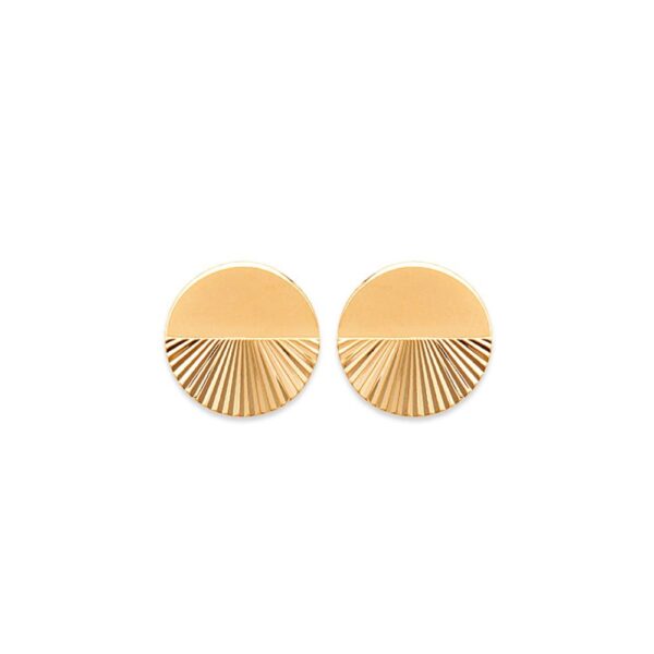 Absolème boucles d'oreilles tendance plaqué or 3 microns