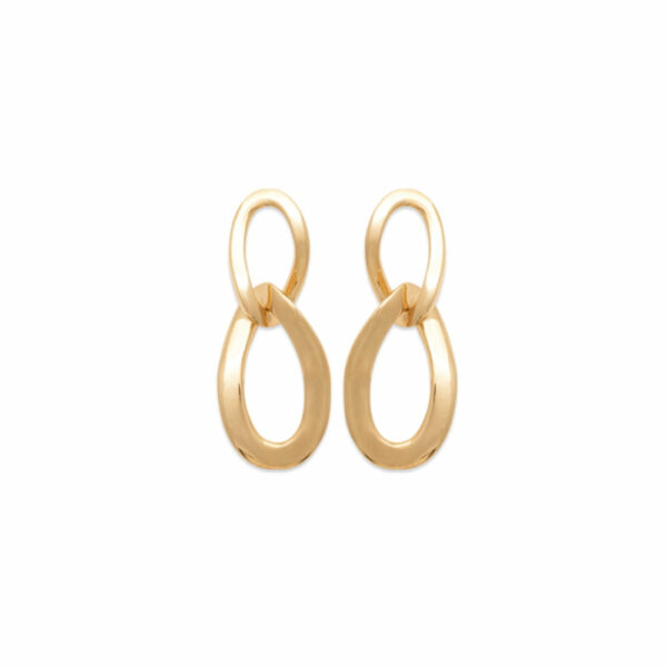 Absolème boucles d'oreilles pendantes en plaqué or
