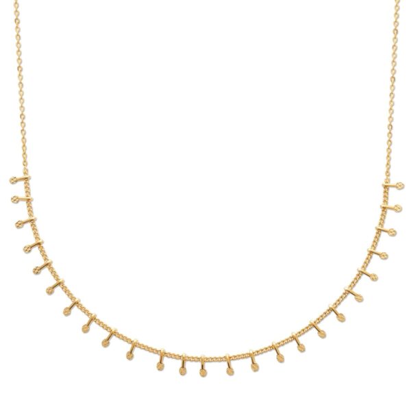 Absolème collier ras du cou choker plaqué or 3 microns