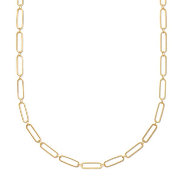 Absolème collier maille géométrique plaqué or