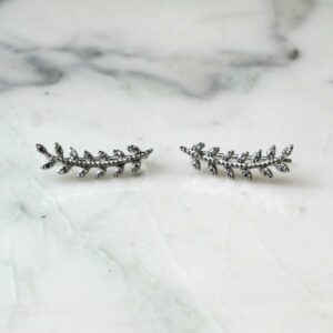 Absolème boucles d'oreilles laurier montantes