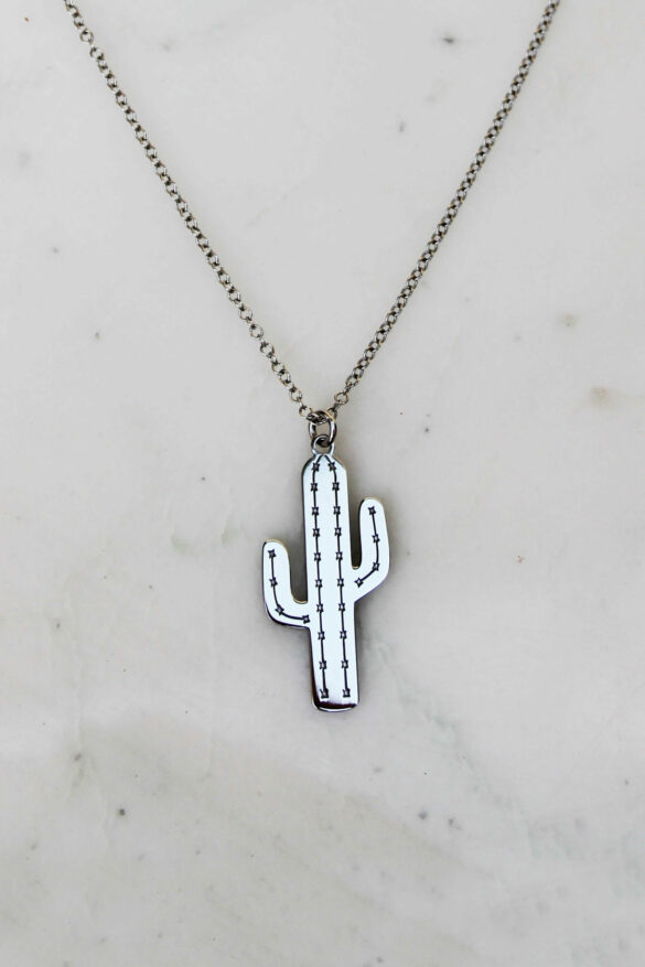 Bijoux cactus Collier en argent 925