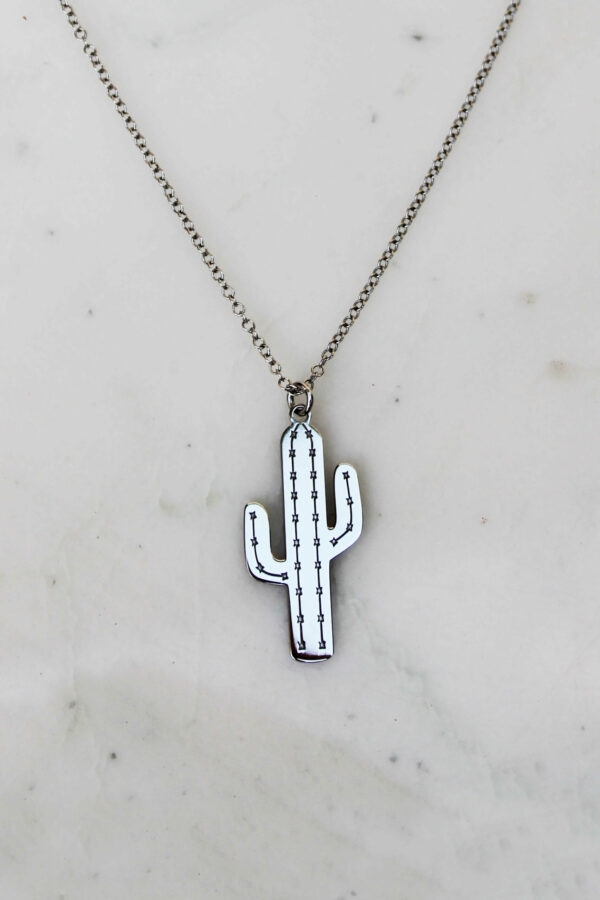 Bijoux cactus Collier en argent 925