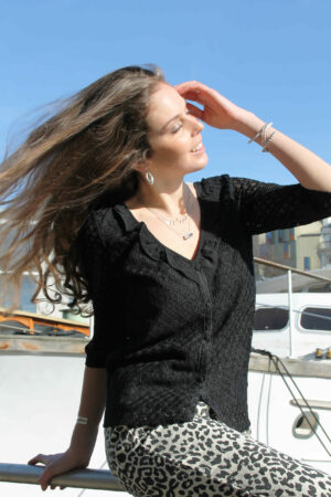 Blouse Dentelle Noire