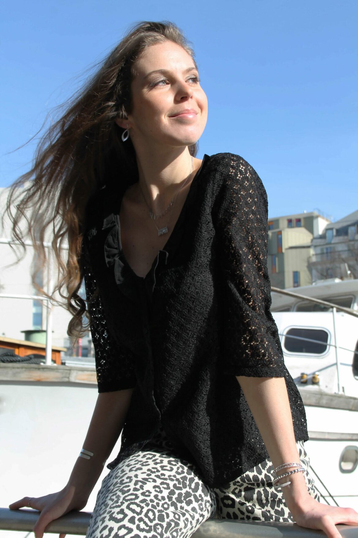 Blouse Dentelle Noire