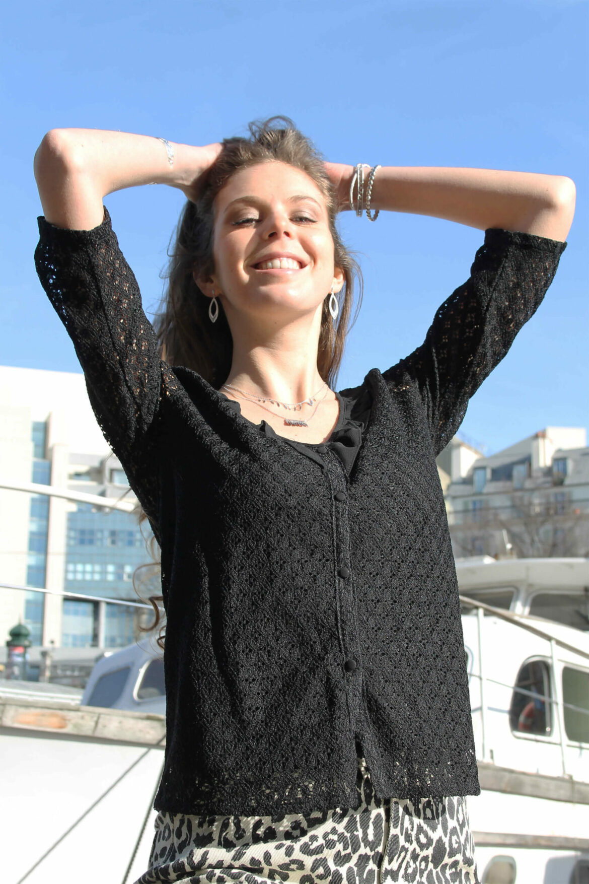 Blouse Dentelle Noire