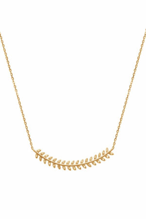 Collier Laurier - Plaqué or look