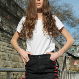 Absolème Jupe Denim Brodée