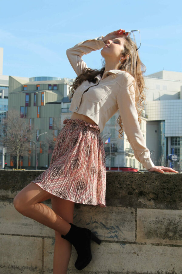 Absolème Crop Top Velours Côtelé