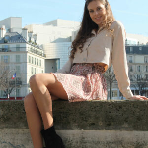 Absolème Crop Top Velours Côtelé