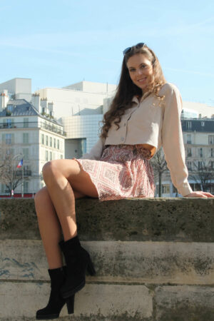 Absolème Crop Top Velours Côtelé