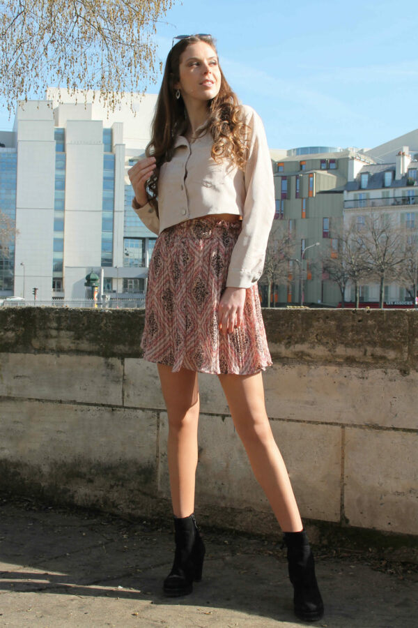 Absolème Crop Top Velours Côtelé
