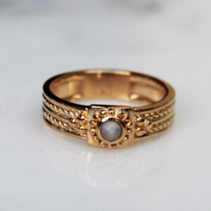 Absolème bague plaqué or 3 microns antique vintage
