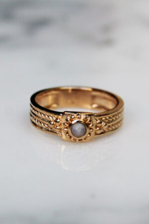 Absolème bague plaqué or 3 microns antique vintage