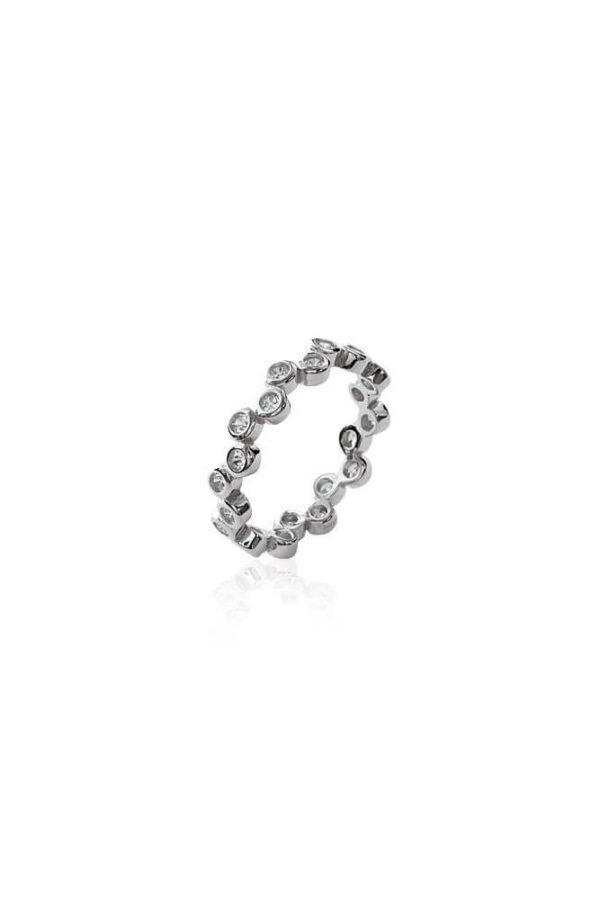 Bague fine zirconiums Argent 925
