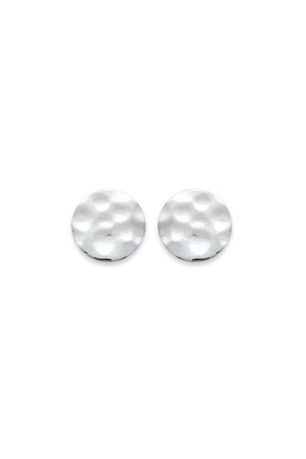 Puces métal martelé argent 925