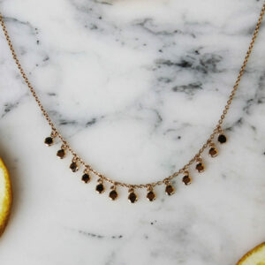 Absolème collier ras du cou Izmir chocker plaqué or