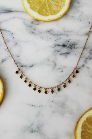 Absolème collier ras du cou Izmir chocker plaqué or