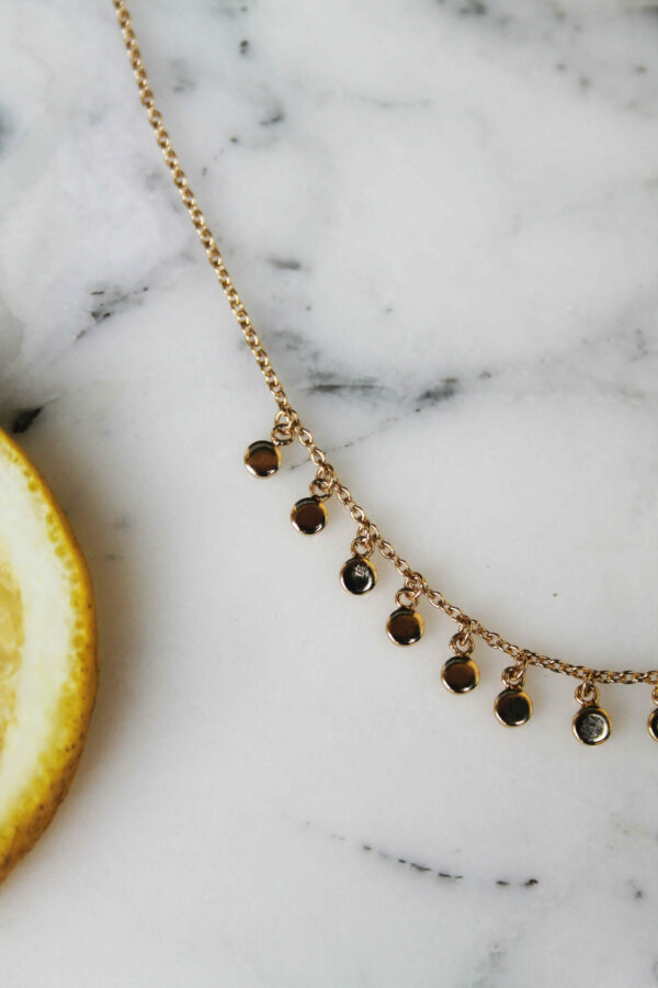 Absolème collier ras du cou Izmir chocker plaqué or