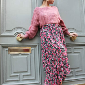 Absolème jupe longue taille haute imprimé fleurs