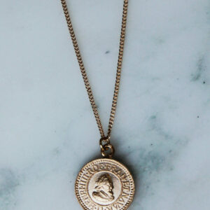 Absolème médaille royale vintage plaqué or
