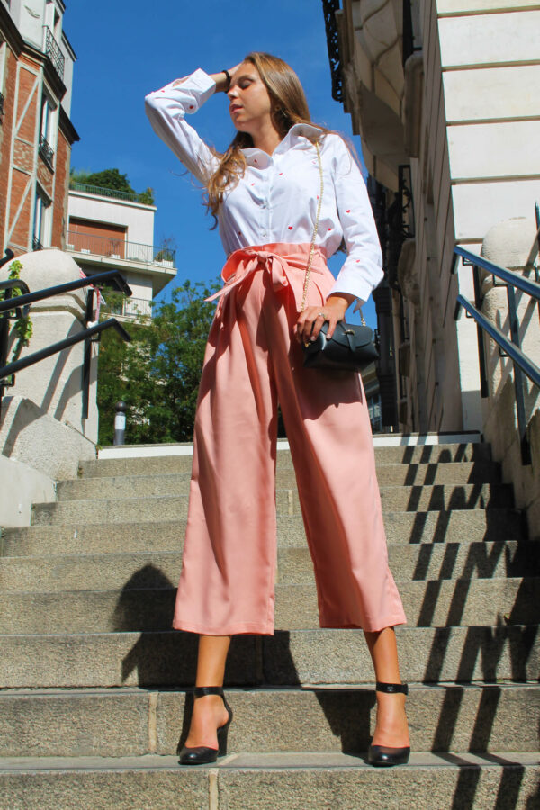Absolème eshop pantalon large rose pastel