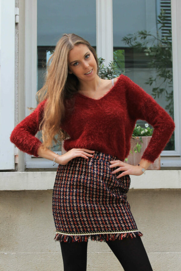 Pull Crop Rouge