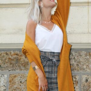Absolème eshop gilet maille jaune tendance