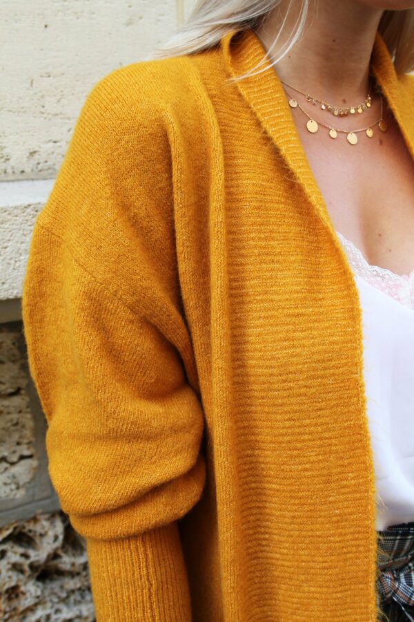 Absolème eshop gilet maille jaune tendance