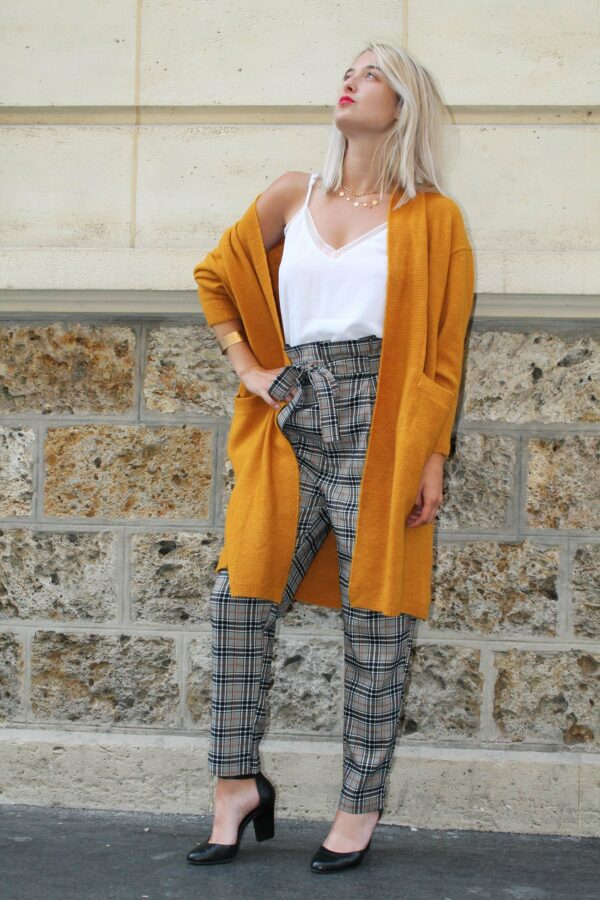 Absolème eshop gilet maille jaune tendance