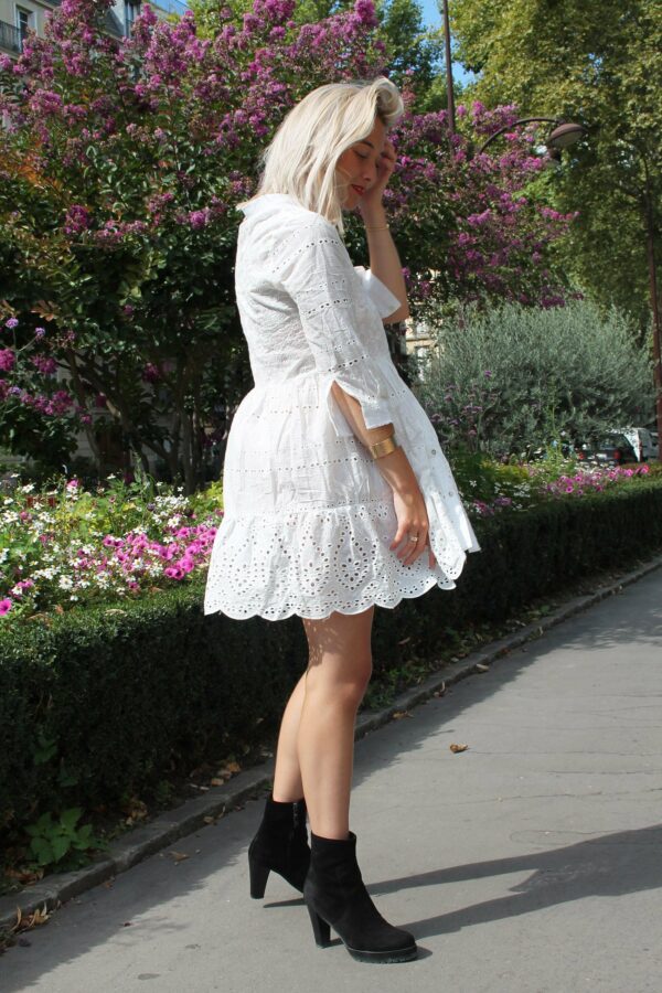 Absolème eshop robe blanche broderie