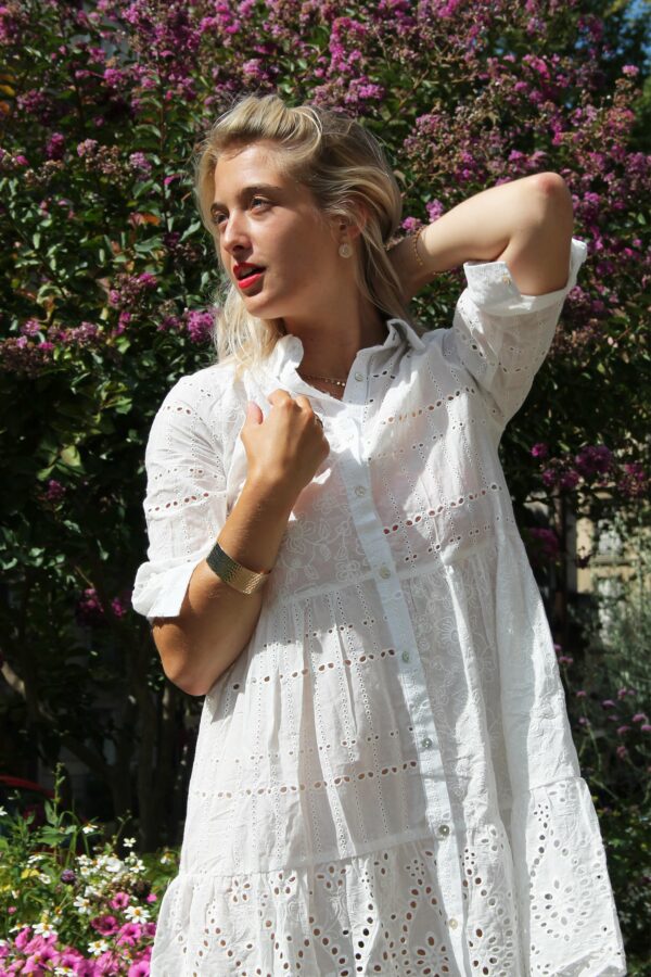 Absolème eshop robe blanche broderie