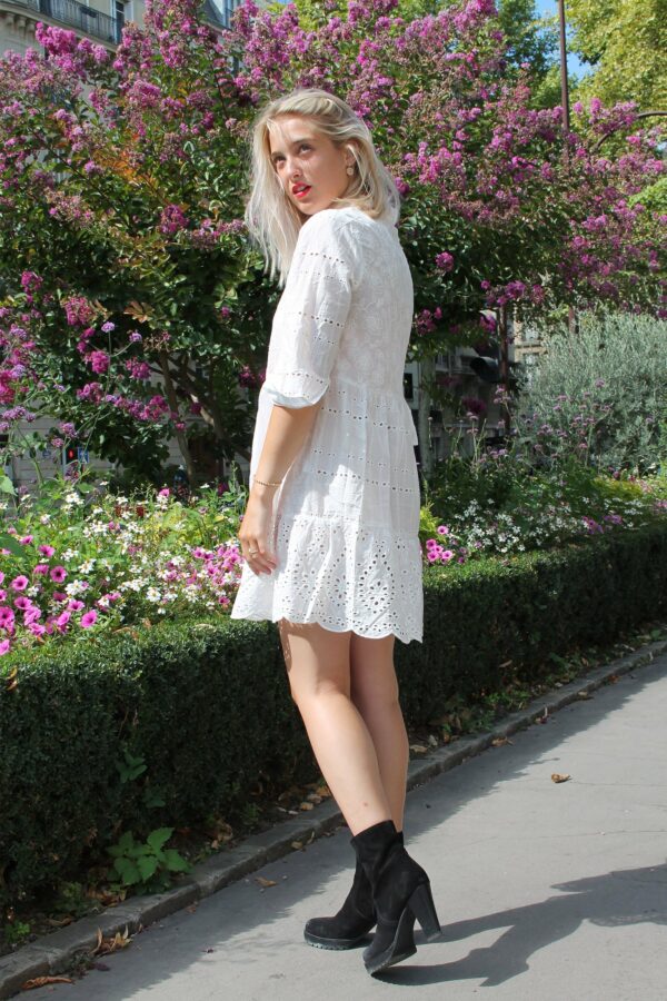 Absolème eshop robe blanche broderie