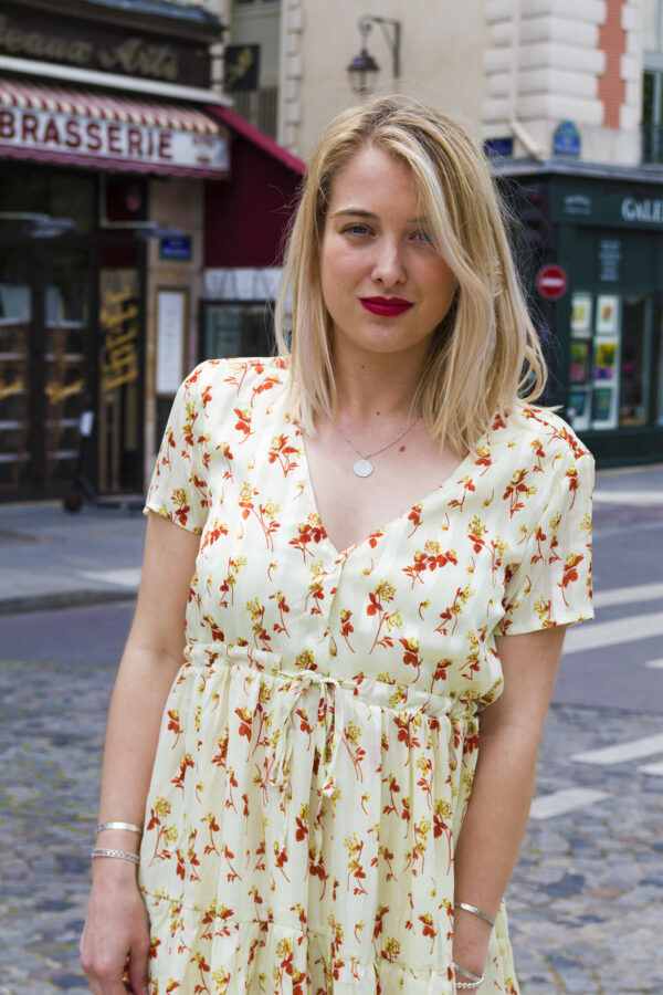 Absolème e-shop robe courte été motif fleurs