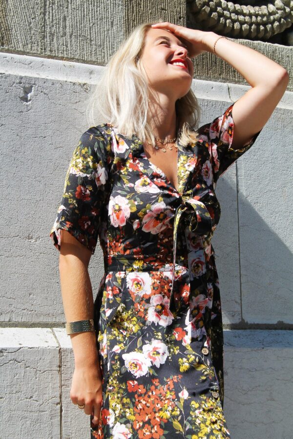 Absolème robe longue noire vintage bohème