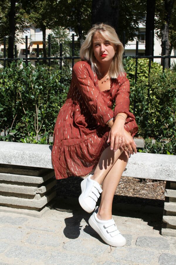 Absolème eshop robe fluide marron doré