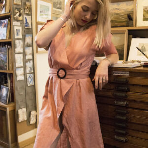 Absolème e-shop robe d'été lin rose