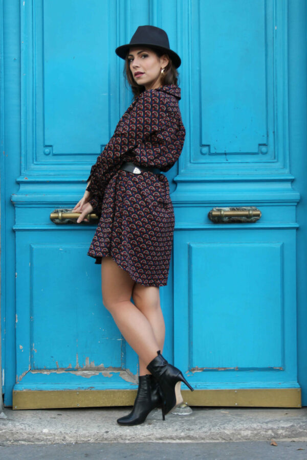 Absolème robe chemise tendance imprimé africain