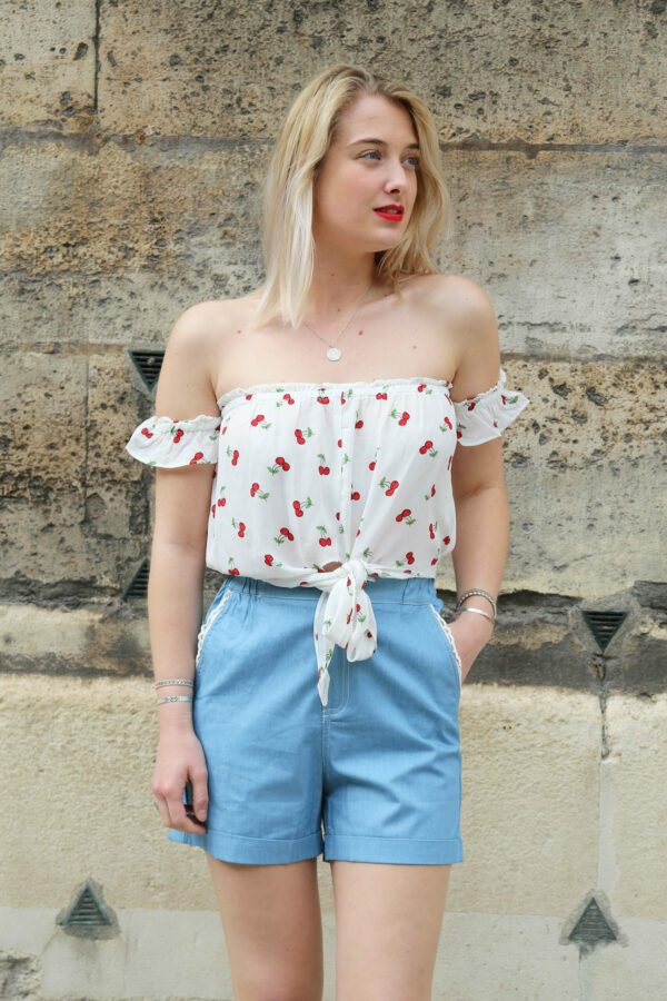 Absolème e-shop short été coton dentelle