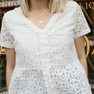 Absolème concept store t-shirt dentelle blanc