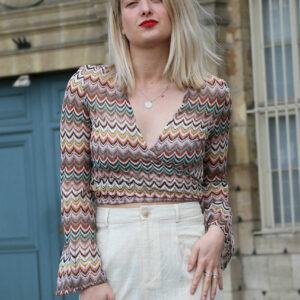 Absolème top cache-coeur en dentelle style vintage